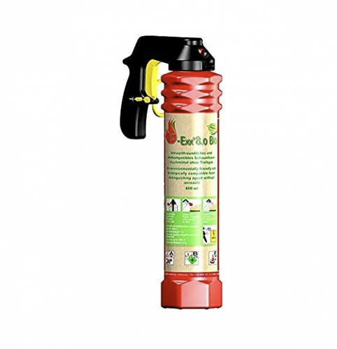 Löschspray F-Exx 8.0 Bio - Der umweltfreundliche A,B,F -Feuerlöscher inkl. Wandhalterung (Made in Germany)